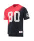 Фото #3 товара Men's Jerry Rice Black, Red San Francisco 49ers Retired Player Name and Number Diagonal Tie-Dye V-Neck T-shirt
