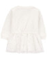 Фото #4 товара Baby Glitter Long-Sleeve Cotton Dress 24M