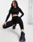 Фото #1 товара HIIT seamless rib legging in black