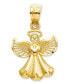 ფოტო #1 პროდუქტის 14k Gold Charm, Polished Angel Charm