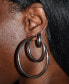 Large Anti-Tarnish Open Hoop Earrings