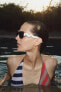 Фото #6 товара Солнцезащитные очки в оправе из ацетата с волнистыми дужками ZARA