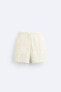 Frayed jacquard bermuda shorts