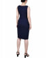 Women's Textured 3/4 Sleeve Two Piece Dress Set Harbor Navy, 4 - фото #5