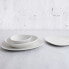 Deep Plate Bidasoa Fosil White Ceramic Oval 22 x 19,6 x 4,5 cm (6 Units)