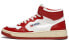 AUTRY 皮革 系带中帮 时尚板鞋 男款 白红 / Кроссовки AUTRY AUMM-WB02