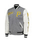 Фото #3 товара Men's Heather Gray Pittsburgh Pirates Script Tail Wool Full-Zip Varity Jacket