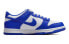 Фото #2 товара Nike Dunk Low "Racer Blue" 潮流 低帮 板鞋 GS 白蓝 / Кроссовки Nike Dunk Low DV7067-400