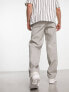 ADPT wide fit chinos in light grey