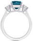 London Blue Topaz (2-3/4 ct. t.w.) and Diamond (1/3 ct. t.w.) Ring in 14K White Gold