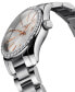 ფოტო #2 პროდუქტის Women's Swiss Conquest Classic Diamond (5/8 ct. t.w.) Stainless Steel Bracelet Watch 29mm