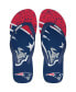 ფოტო #2 პროდუქტის Men's and Women's New England Patriots Big Logo Flip-Flops