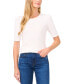 ფოტო #1 პროდუქტის Women's Puff-Sleeve Fitted Top