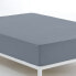 Fitted bottom sheet Alexandra House Living Steel Grey 105 x 200 cm