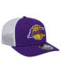 Фото #2 товара Men's Purple/White Los Angeles Lakers Trucker 9SEVENTY COOLERA Stretch-Snap Hat