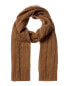 Фото #1 товара Qi Cashmere Cable Stitch Cashmere Scarf Men's Os