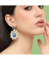 ფოტო #2 პროდუქტის Women's Teardrop Flora Drop Earrings