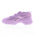 Reebok Club C V2 Cardi B Womens Purple Leather Lifestyle Sneakers Shoes