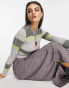 Reclaimed Vintage plated knitted top in stripe with cut out Разноцветный, 44 - фото #3