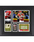 Фото #1 товара Travis Kelce Kansas City Chiefs Framed 15" x 17" Player Collage with a Piece of Game-Used Football