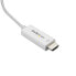 StarTech.com 6ft (2m) USB C to HDMI Cable - 4K 60Hz USB Type C to HDMI 2.0 Video Adapter Cable - Thunderbolt 3 Compatible - Laptop to HDMI Monitor/Display - DP 1.2 Alt Mode HBR2 - White - 2 m - USB Type-C - HDMI Type A (Standard) - Male - Male - Straight