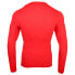 Diadora Act Training Crew Neck Long Sleeve Athletic T-Shirt Mens Red Casual Tops