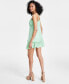 Фото #2 товара Women's Sweetheart-Neck Ruffled Snap-Front Dress, Created for Macy's