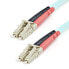 Фото #3 товара StarTech.com Fiber Optic Cable - 10 Gb Aqua - Multimode Duplex 50/125 - LSZH - LC/LC - 1 m~1m (3ft) LC/UPC to LC/UPC OM3 Multimode Fiber Optic Cable - Full Duplex 50/125µm Zipcord Fiber - 100G Networks - LOMMF/VCSEL -