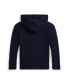 Toddler and Little Boys Cable Cotton Hooded Full-Zip Sweater