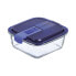 Фото #3 товара Герметичная коробочка для завтрака Luminarc Easy Box Синий Cтекло (760 ml) (6 штук)