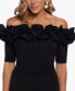 Ruffled Off-the-Shoulder Gown