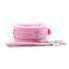 Collar with Leash Pastel Pink