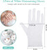 Фото #2 товара 2 Pairs White Cotton Gloves Moisture Gloves Soft Elastic Skin Care Gloves Work Gloves for Women Dry Hands Jewellery Inspection and More, One Size