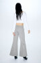 Фото #4 товара Wide-leg Twill Pants