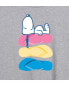 ფოტო #3 პროდუქტის Hybrid Apparel Trendy Juniors Peanuts Summer Graphic Oversized Tee