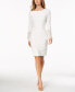 Chiffon-Bell-Sleeve Sheath Dress