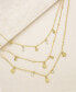 ფოტო #2 პროდუქტის Crystal Detailed Triple Layer Necklace