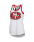 Women's White San Francisco 49ers Tater Tank Top