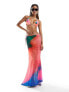 Фото #1 товара Candypants mesh maxi beach skirt in abstract print