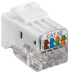 Wentronic Keystone Module RJ45 CAT 5e - UTP - 100 MHz - Flat - White - RJ-45 - IDC - Female - Cat5e