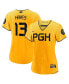 Women's Ke'Bryan Hayes Gold Pittsburgh Pirates 2023 City Connect Replica Player Jersey