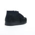 Фото #8 товара Clarks Wallabee EVO Boot 26173606 Mens Black Suede Lace Up Chukkas Boots