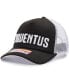 Фото #2 товара Men's Black, White Juventus Freshman Trucker Snapback Hat
