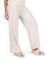 Фото #3 товара Women's Cozy Knit Ultra-Soft Solid Lounge Pants