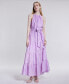 ფოტო #8 პროდუქტის Women's Plisse Halter Tiered Maxi Dress