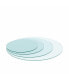 Фото #8 товара 24 Inch Round Tempered Glass Table Top Clear Glass 1/4 Inch Thick Flat Polished Edge