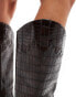 Фото #3 товара Public Desire Wide Fit Apollop western knee boots in brown croc