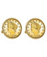 Gold-Layered 1800's Liberty Nickel Bezel Coin Cuff Links