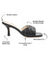 Фото #6 товара Women's Juliette Leather Open Toe Dress Sandals