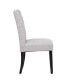 Фото #3 товара Upholstered Button Tufted Dining Side Chair Set of 2